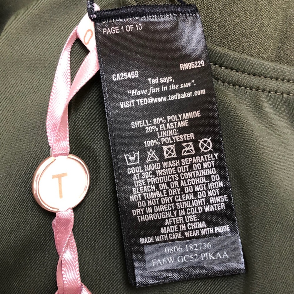 Ted Baker Pikaa Halter One Piece Swimsuit, NEW! - Picture 5 of 13
